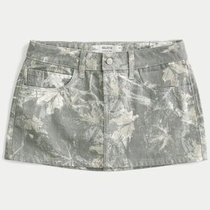 camo mini skirt